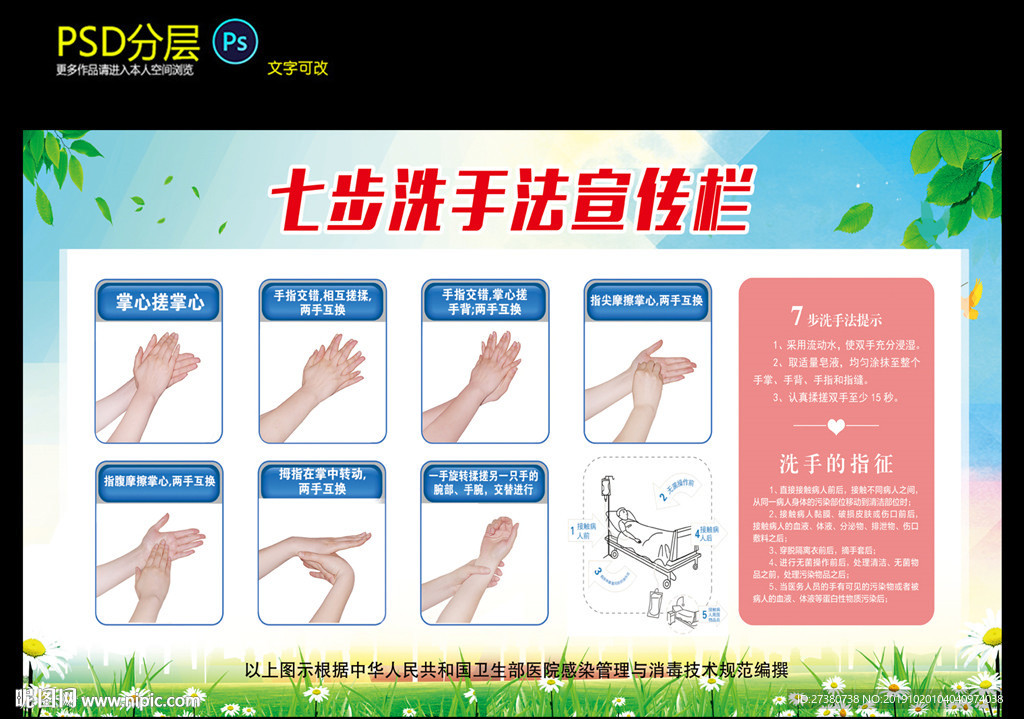 七步洗手法
