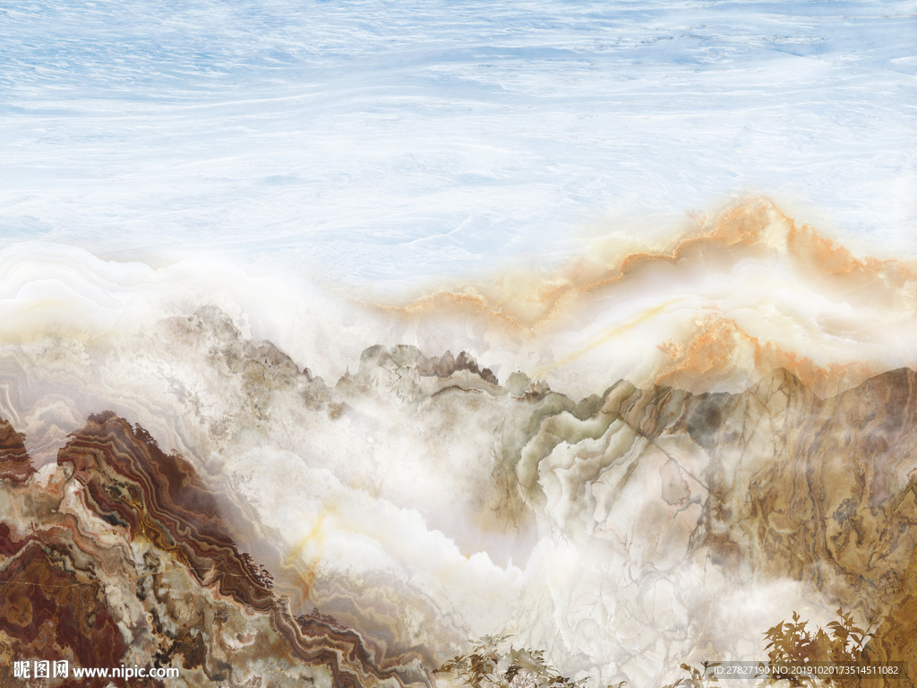 大理石纹  旭日东升  黄色石