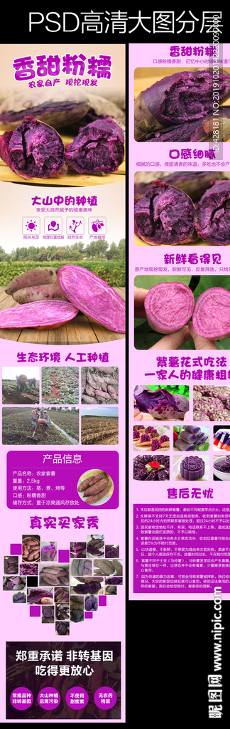 红薯 紫薯详情页