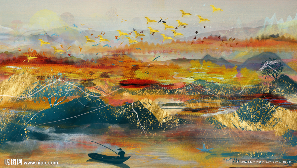 抽象油画