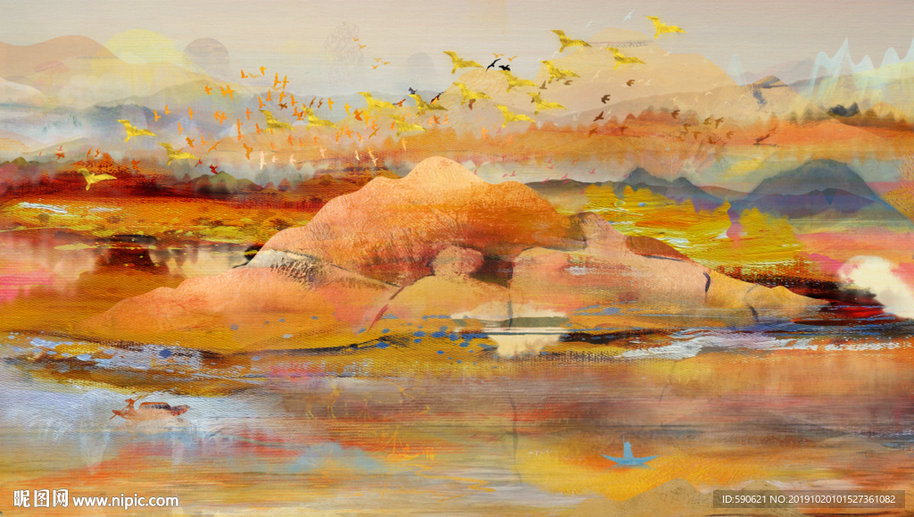 抽象油画