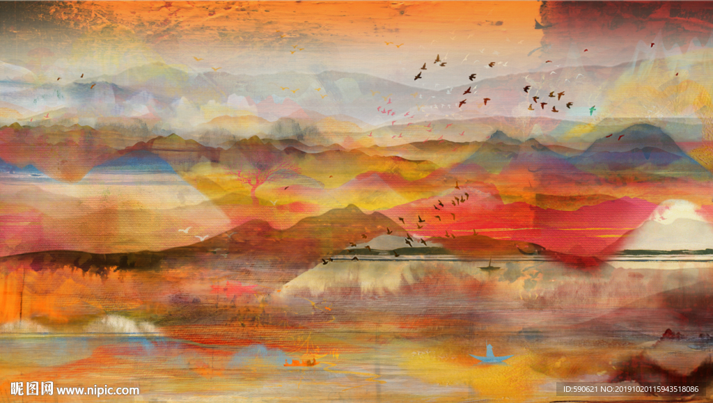 抽象油画