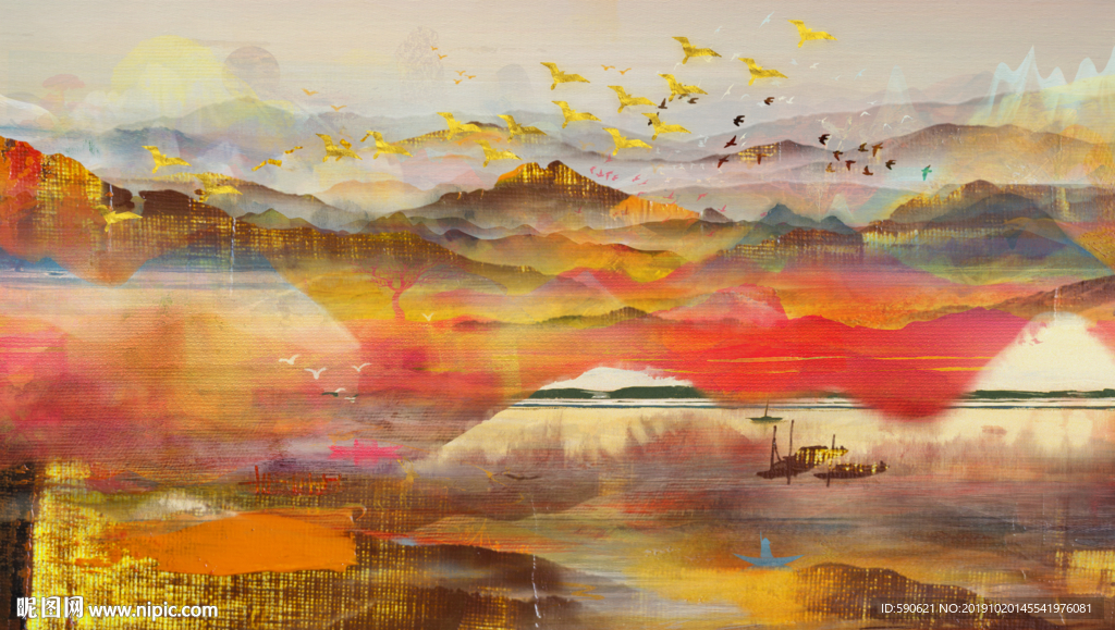 抽象油画