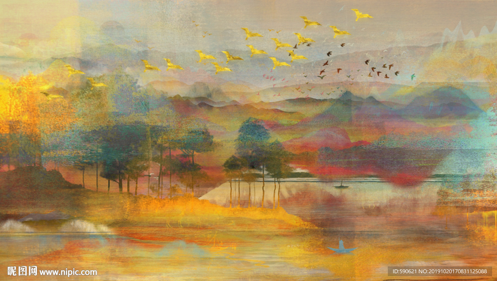 抽象油画