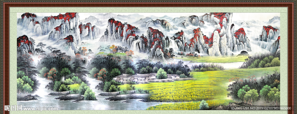 巨幅山水画