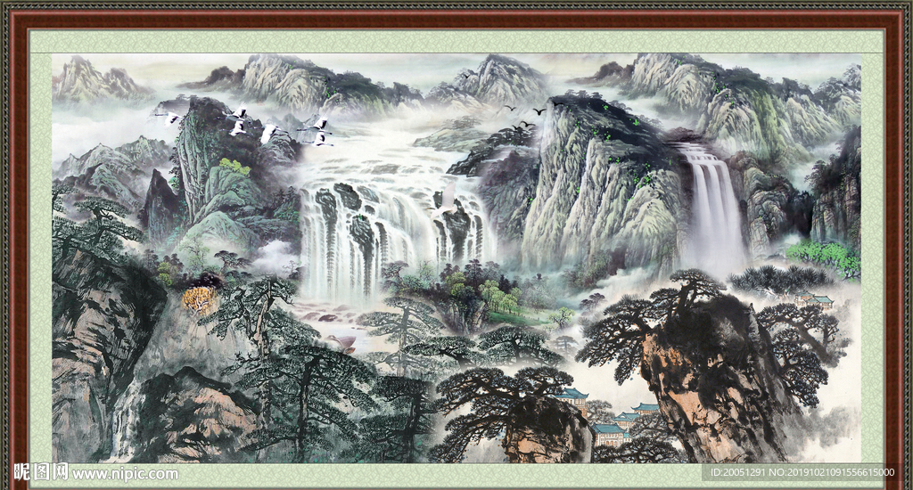 巨幅山水画