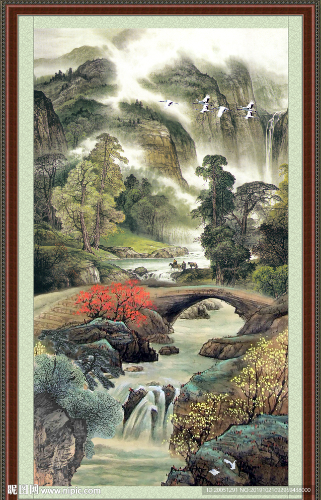 巨幅山水画