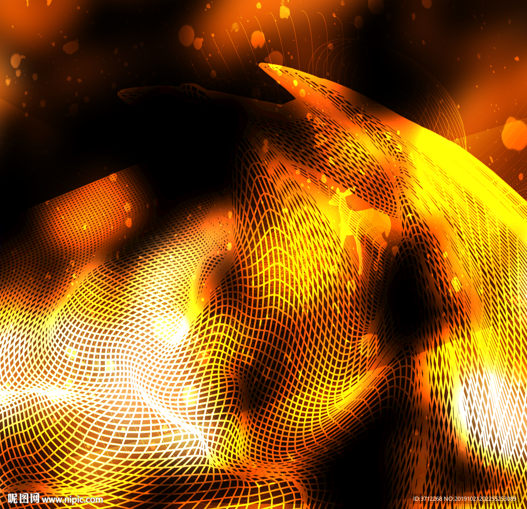 高端会议背景板