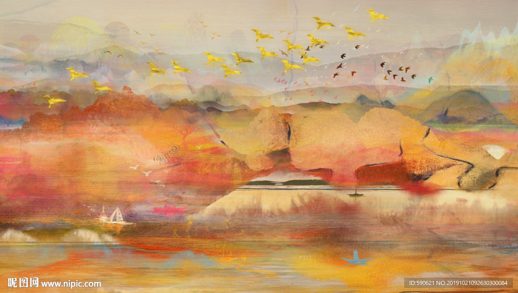 抽象油画