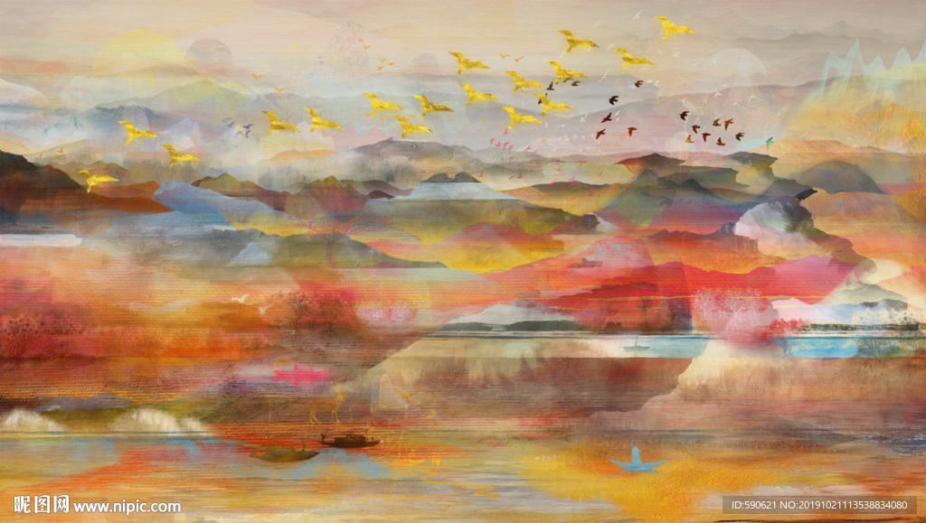 抽象油画