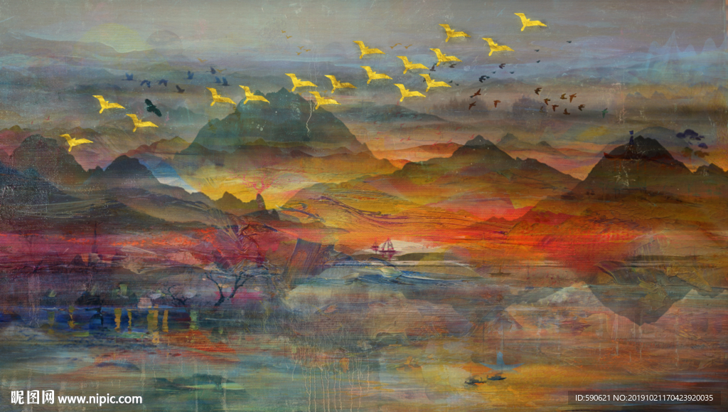 抽象油画