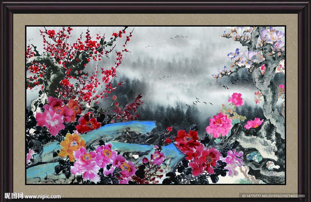国画梅花