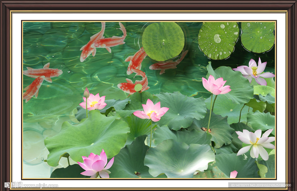 国画荷花