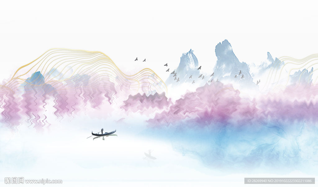 新中式山水画