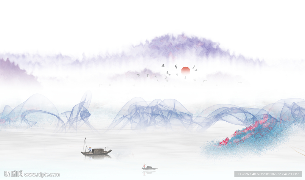新中式山水画