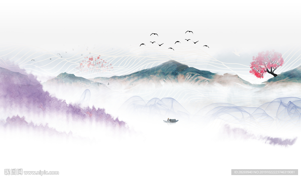 新中式山水画