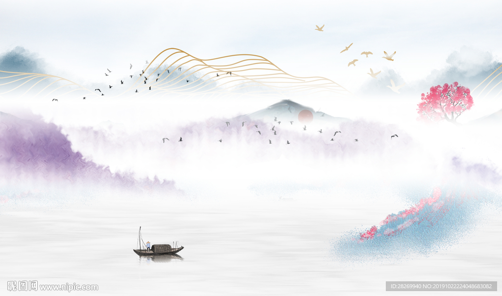 新中式山