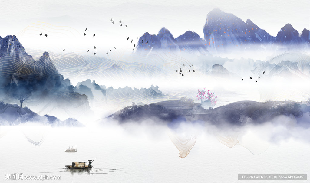 新中式山水画