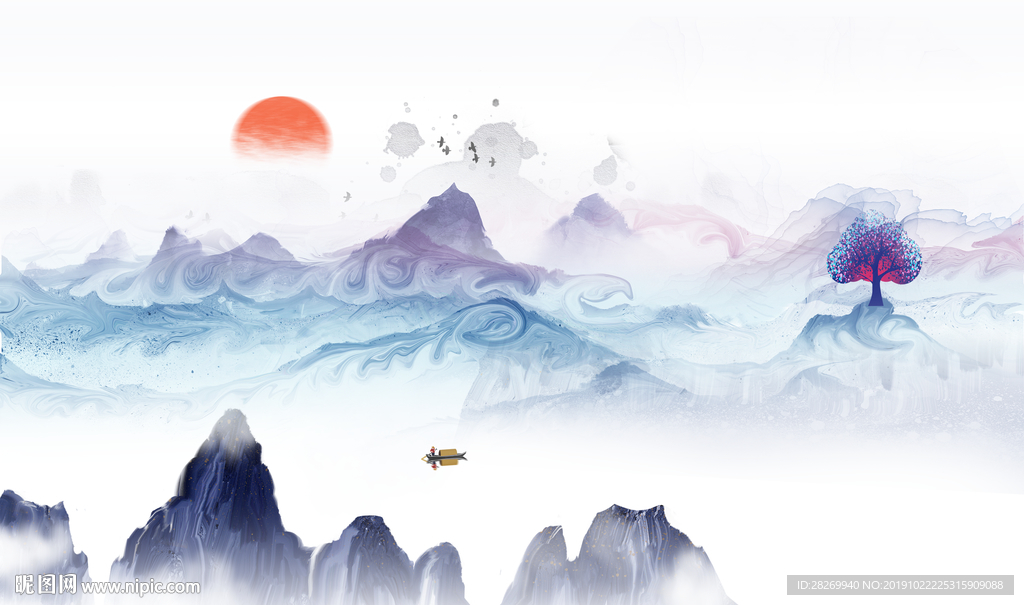 新中式山