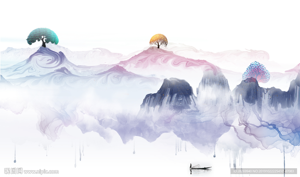 新中式山水画