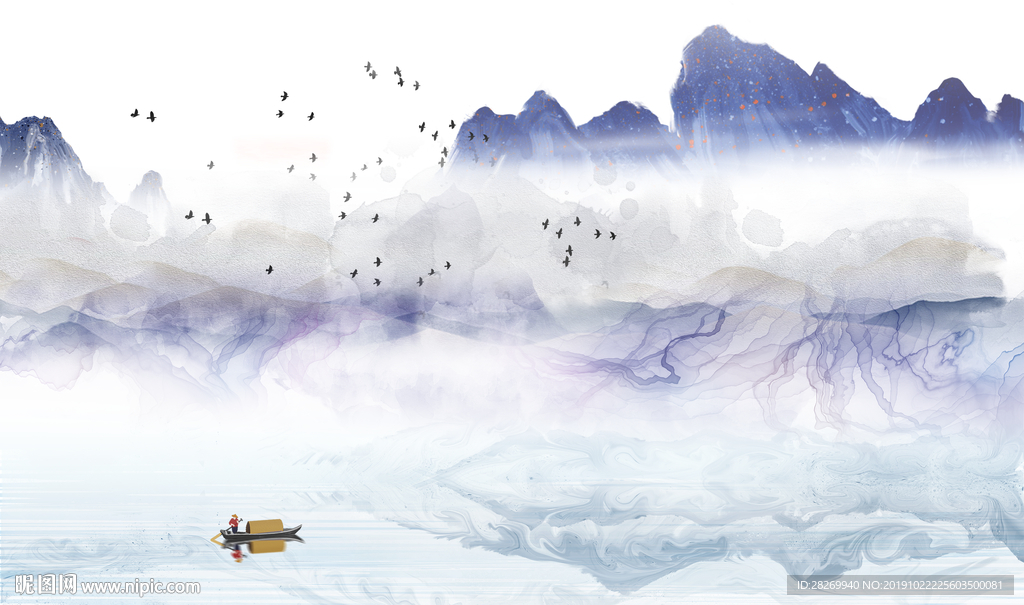 新中式山水画