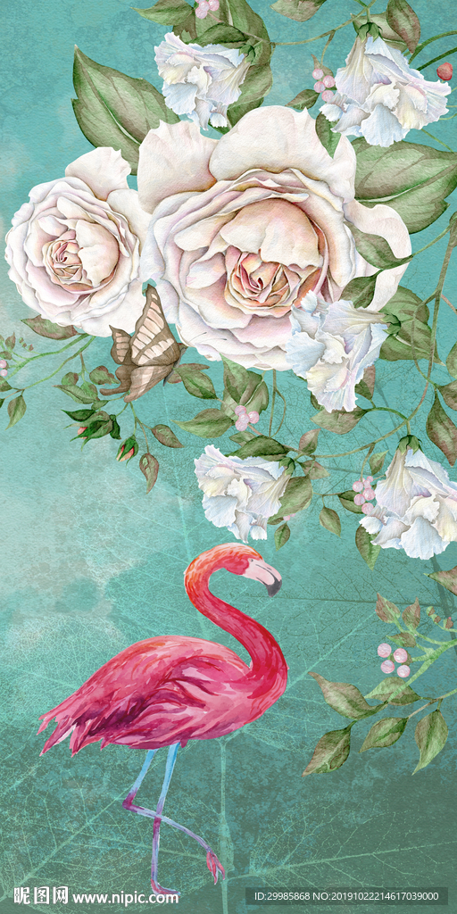 高清 手绘玄关画 TIF分层