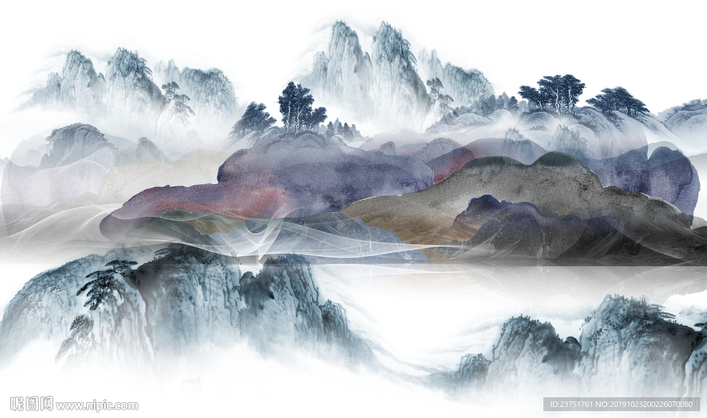 新中式背景墙