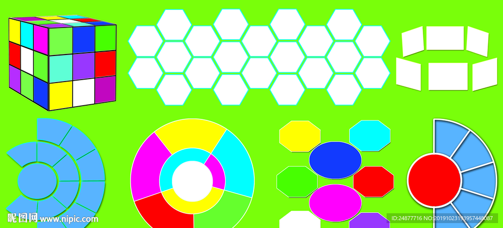 展板插图框架  PSD 素材