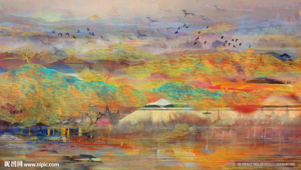 抽象油画
