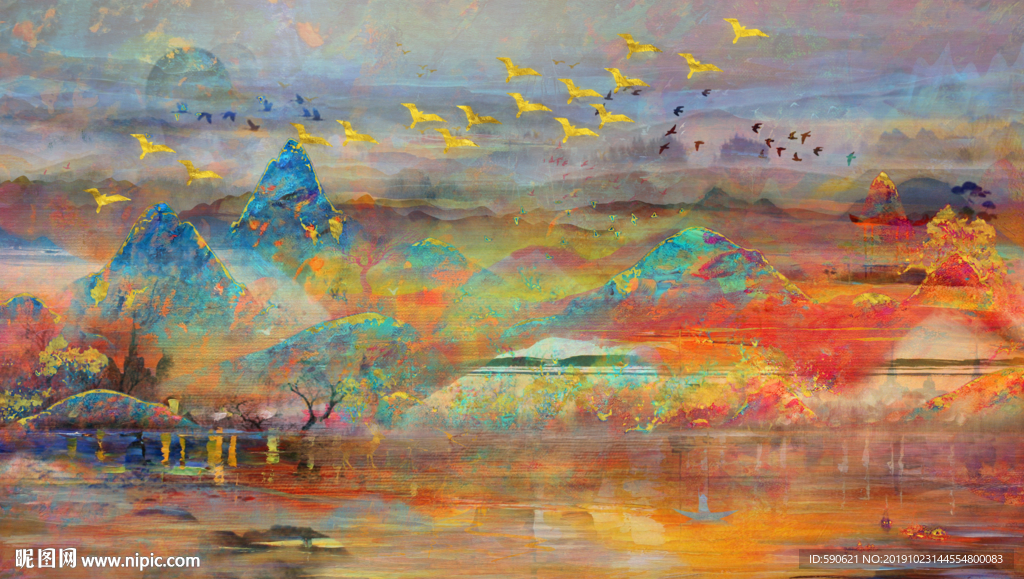 抽象油画