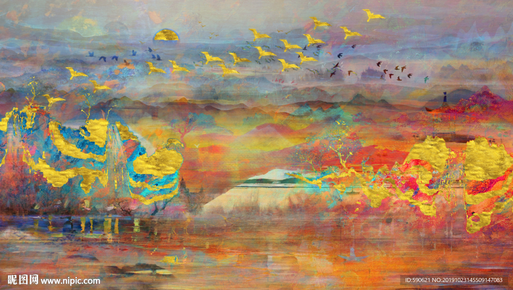 抽象油画