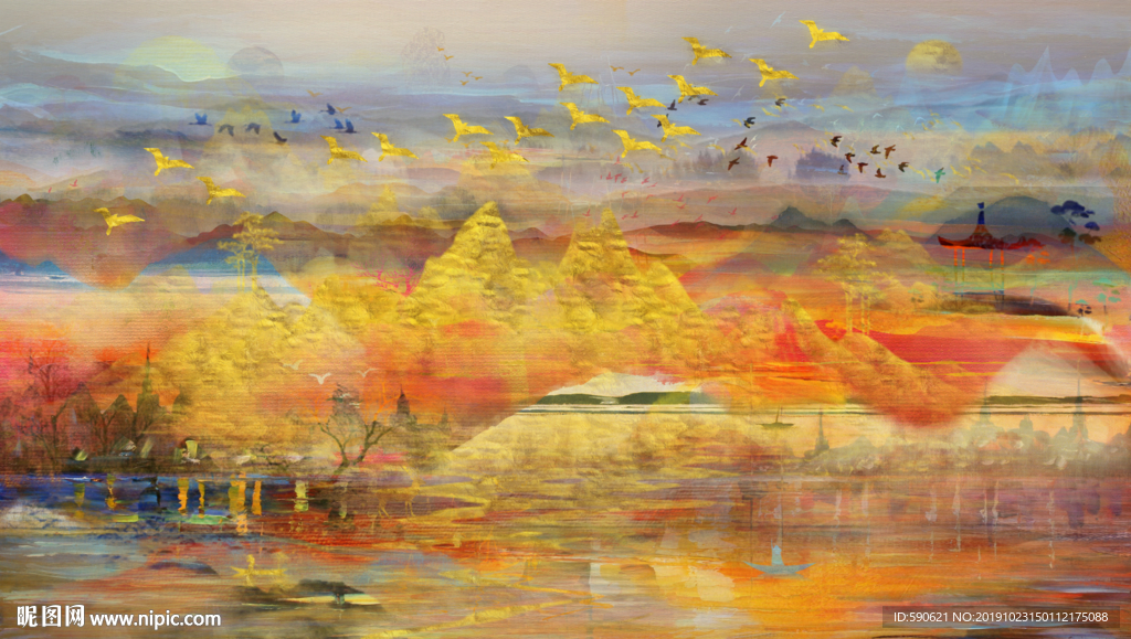 抽象油画