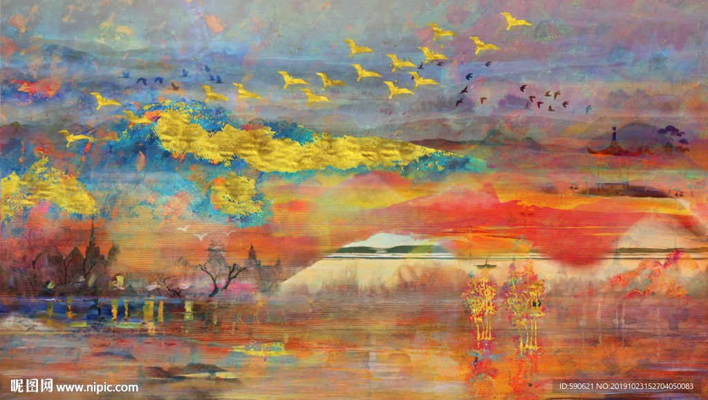 抽象油画