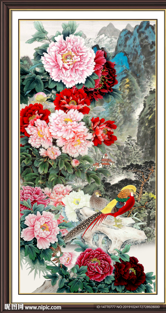 国画牡丹