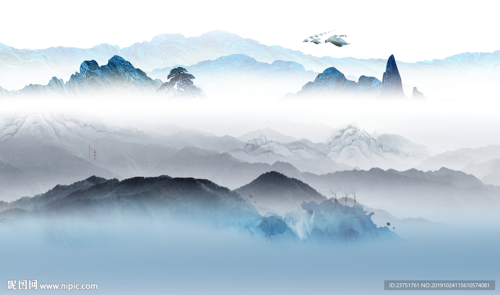 抽象山水