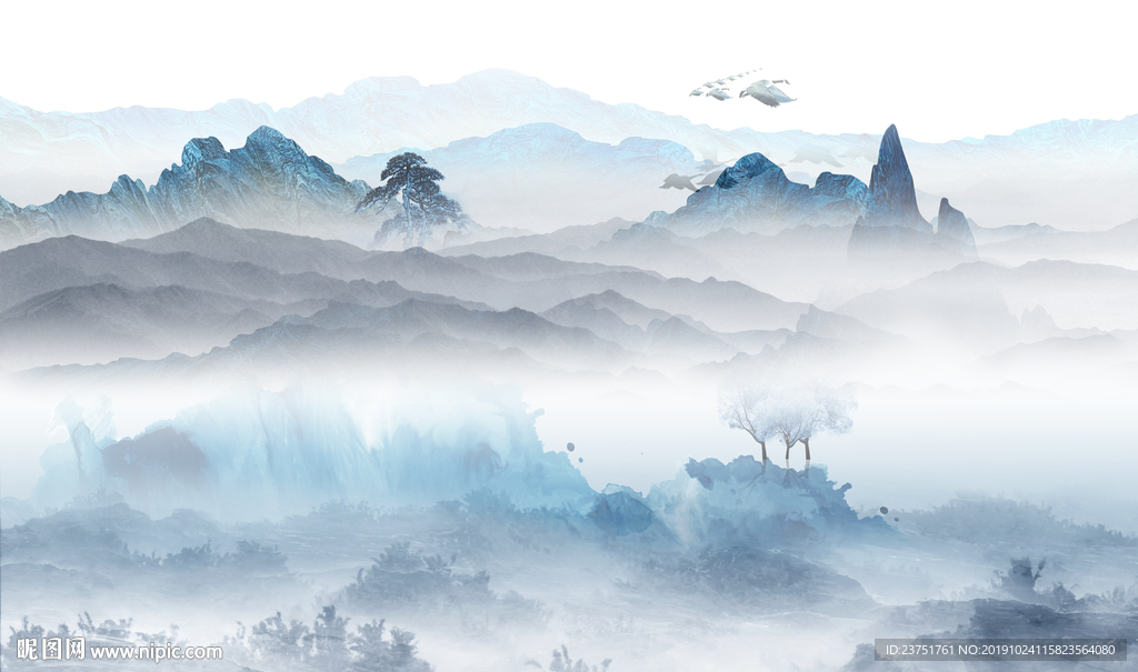 抽象山水