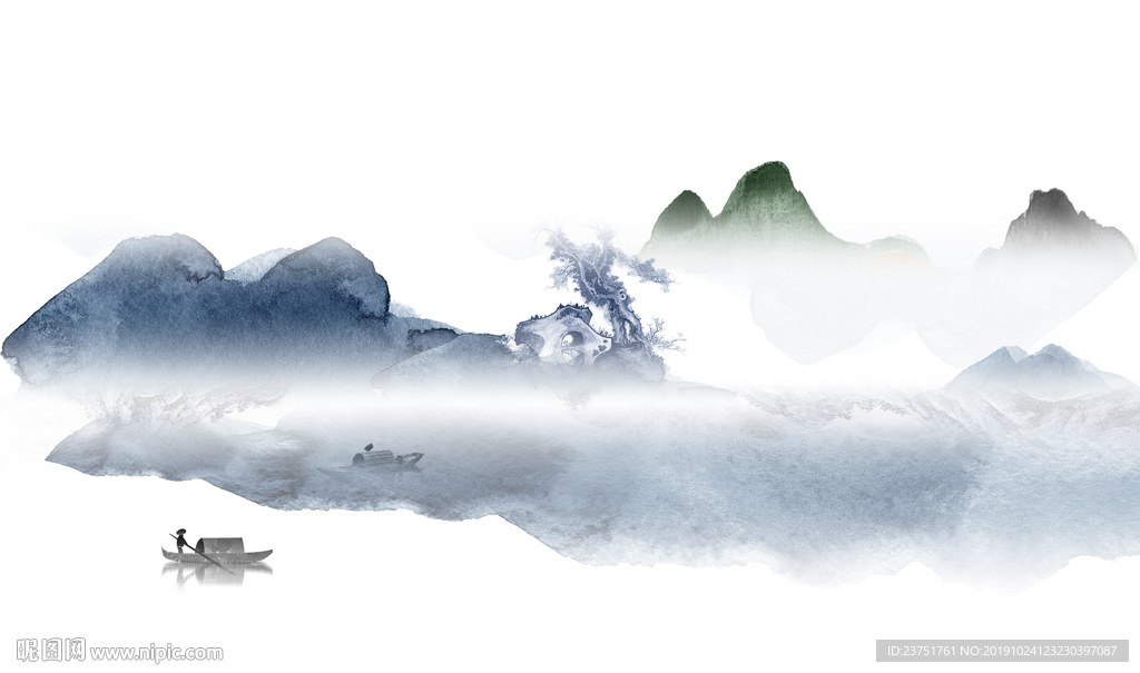 抽象山水