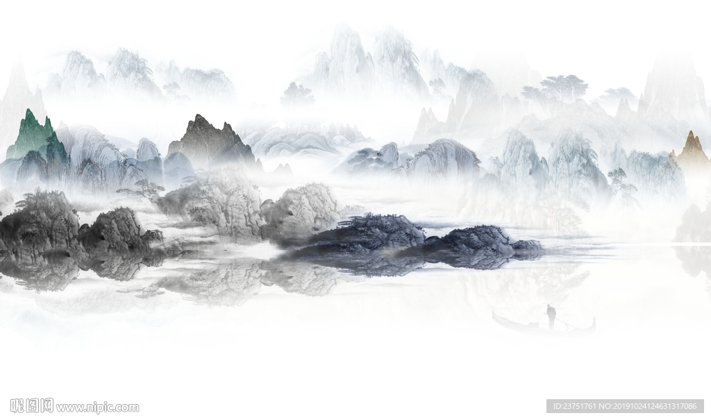 抽象山水