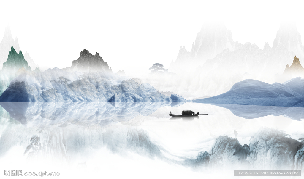 抽象山水