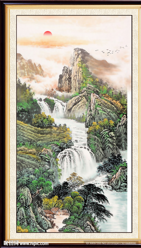 玄关山水画