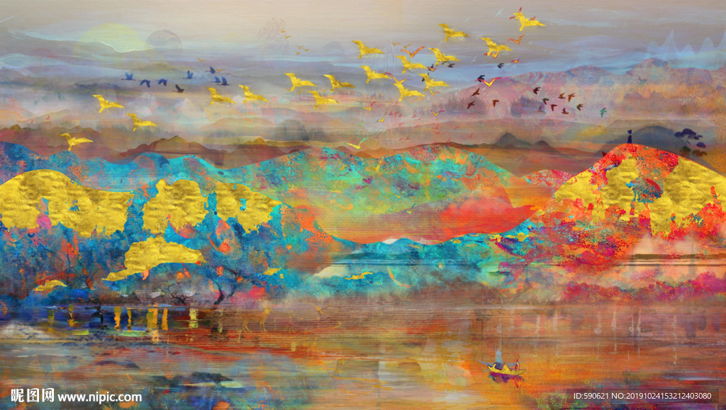 抽象油画