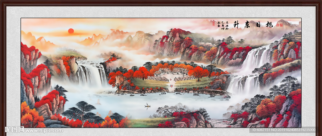 鸿运当头国画