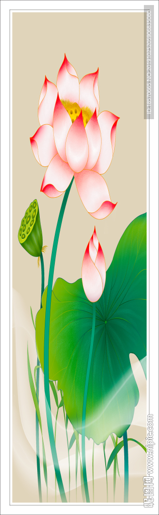 荷花玄关