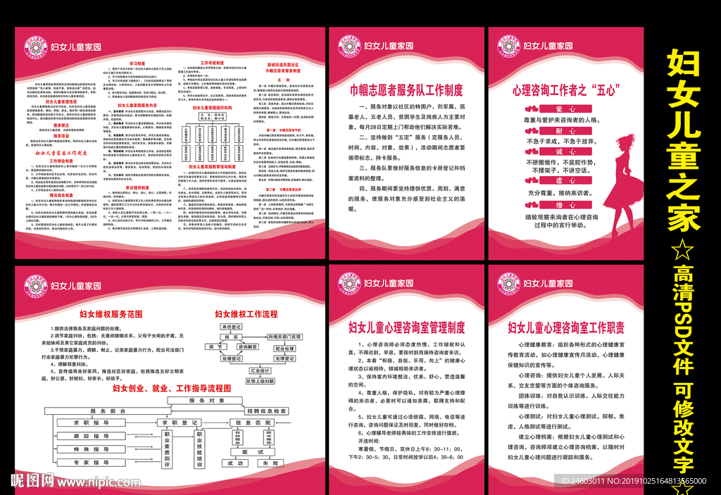 妇女儿童之家展板