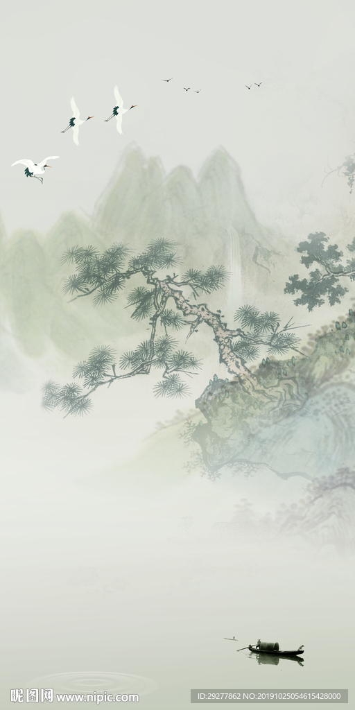 中国风新中式玄关 TIF分层