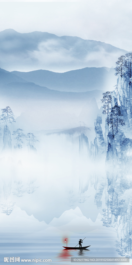 奢华新中式玄关 TIF分层