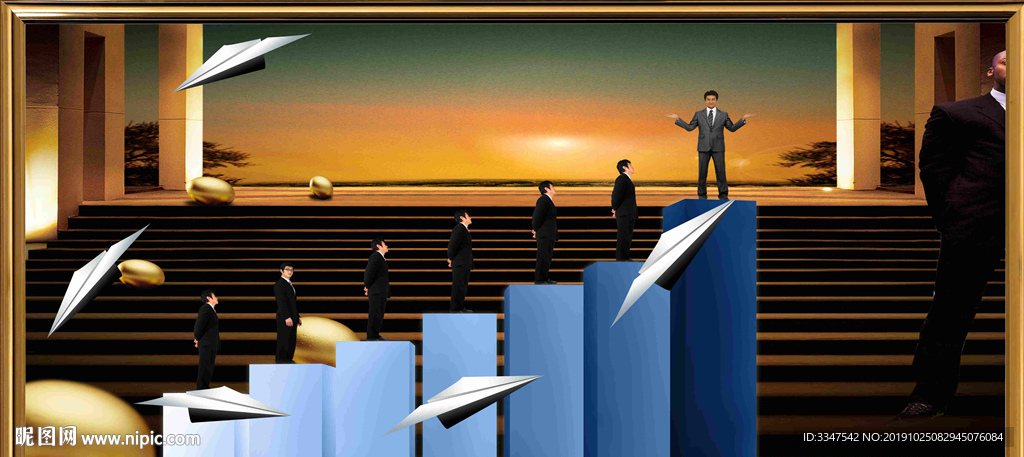 步步高升 背景画