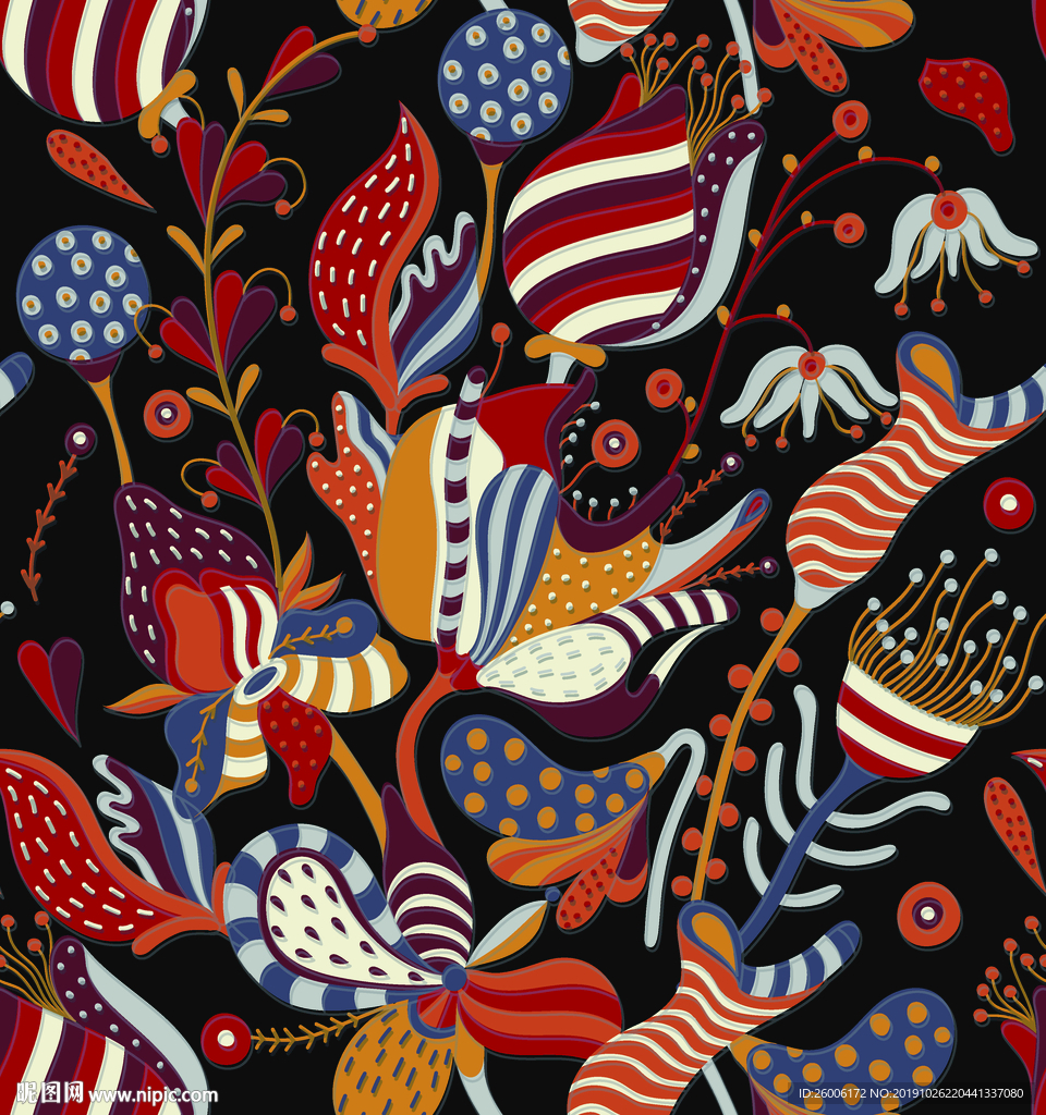 数码印花 大牌 佩斯利 复古花