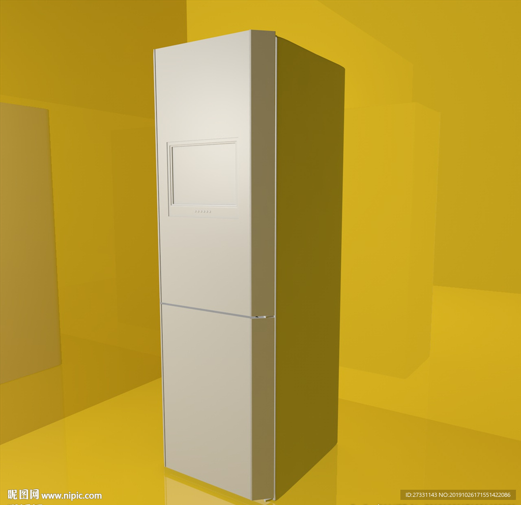 冰箱模型 冰箱  家电模型