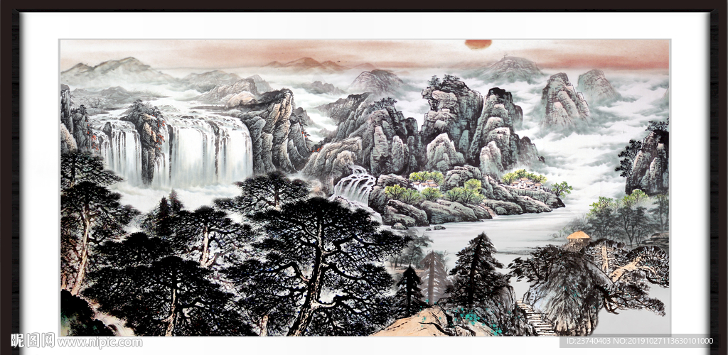 江山如画 江山如画图 国画江山